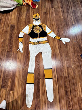 Adult White Power Ranger Costume -  XL